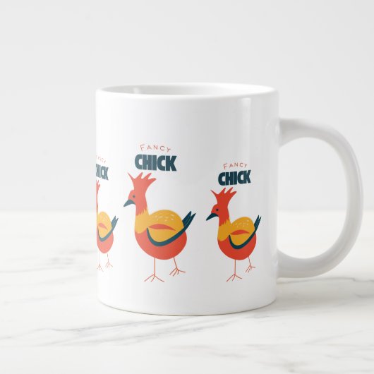 Fancy kuiken grote koffiekop (Rechts)