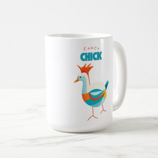 Fancy kuiken koffiemok (Voorkant rechts)