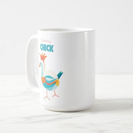 Fancy kuiken koffiemok (Voorkant links)