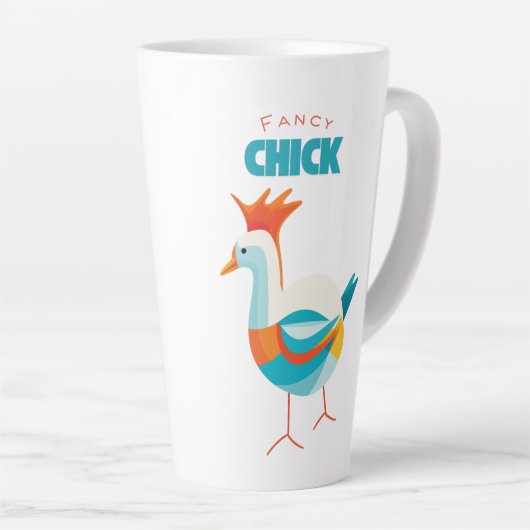 Fancy kuiken latte mok (Rechterhoek)