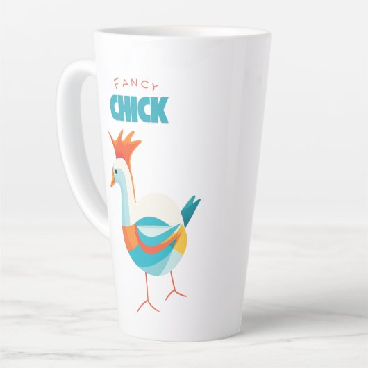 Fancy kuiken latte mok (Linkerhoek)