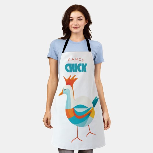 Fancy kuiken schort (Gedragen)