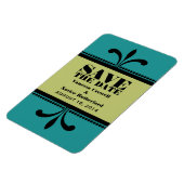 Fancy Kunstdeco sparen de Datum Blauwgroen/Groen Magneet (Linkerzijde)