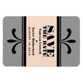 Fancy Kunstdeco sparen de Datum Grijze/Kleur Magne Magneet (Horizontaal)