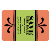 Fancy Kunstdeco sparen de Datum Magnet Sinaasappel Magneet (Horizontaal)