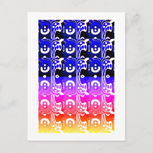 Fancy kunstradicalen briefkaart (Voorkant)