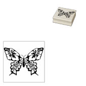 fancy kunststempel voor de vlinder rubberstempel (Gestempeld)