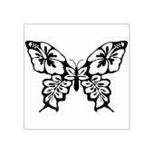 fancy kunststempel voor de vlinder rubberstempel (Afrduk)