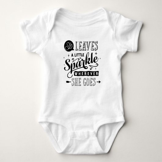 Fancy laat ze een kleine Baby-pak achter Romper (Voorkant)