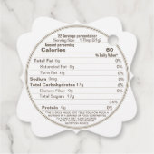 Fancy Label honing en voeding met bijen op wit (Achterkant)