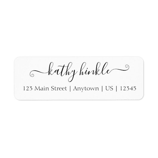 Fancy label retouradres afdrukken (Voorkant)