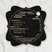 Fancy Label voor honinghoning en goudhoningetikett (Achterkant)