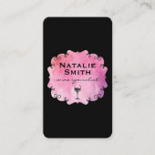 Fancy label Wijn met wijnvlek (Voorkant)