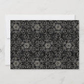 Fancy Lace Sugar Skull Day of the Dead Invite Kaart (Achterkant)