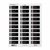 Fancy Lace Sugar Skull retour adreslabels Etiket (Full Sheet)