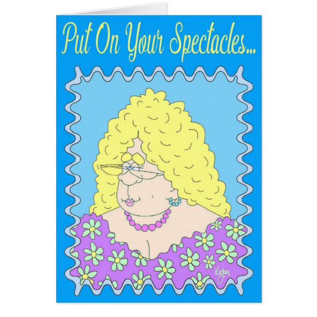 FANCY LADY Birthday-kaart (Voorkant)