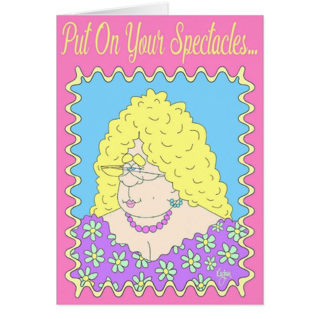 FANCY LADY Moederdag Kaart (Voorkant)