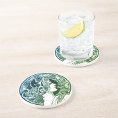 Fancy Lady Sandstone Drink Onderzetter (Zijkant)