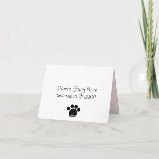 Fancy leemschil kaart (Achterkant)