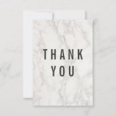 Fancy legant marmer Wedding Bedankt (Voorkant)