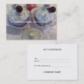 Fancy lege kerstcadeaubon kortingskaartje (Voorkant / Achterkant)