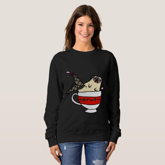 Fancy Legs Teacup Pug Essential T-Shirt 702 (Voorkant volledig)