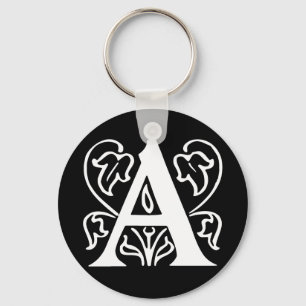 Fancy Letter A Sleutelhanger