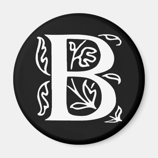 Fancy letter B Magneet (Voorkant)