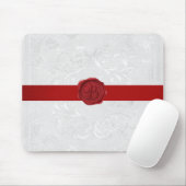 Fancy Letter B Red Wax Seal Ribbon Muismat (Met muis)