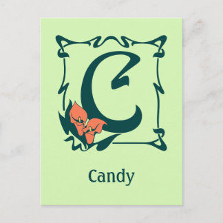 Fancy letter C Briefkaart