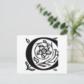 Fancy letter C Briefkaart (Staand voorkant)