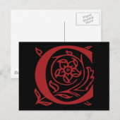 Fancy letter C Briefkaart (Voorkant / Achterkant)