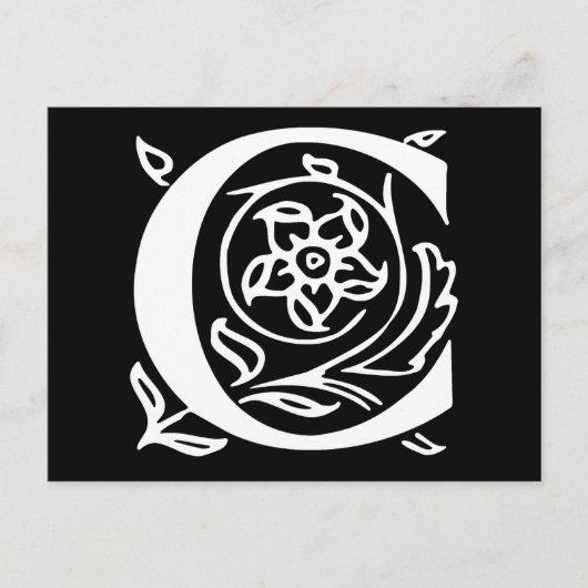 Fancy letter C Briefkaart (Voorkant)
