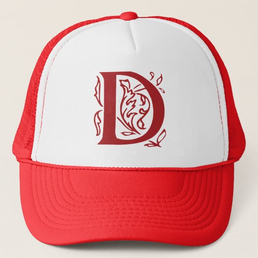 Fancy letter D Trucker Pet (Voorkant)
