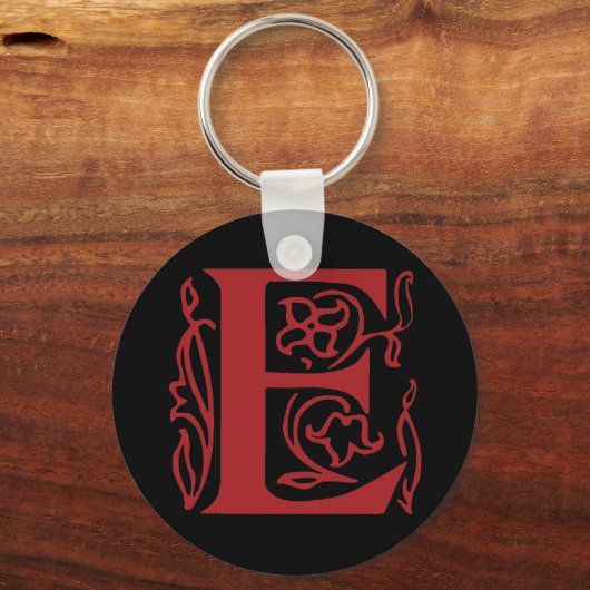 Fancy letter E Sleutelhanger (Voorkant)