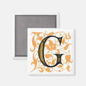 Fancy letter "G" — Magnet (Voorkant / Achterkant)