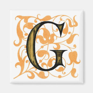 Fancy  letter "G" — Magnet