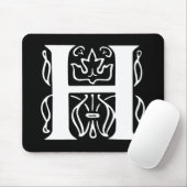 Fancy letter H Muismat (Met muis)