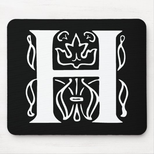 Fancy letter H Muismat (Voorkant)