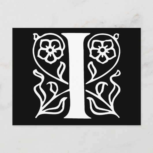 Fancy letter I Briefkaart (Voorkant)