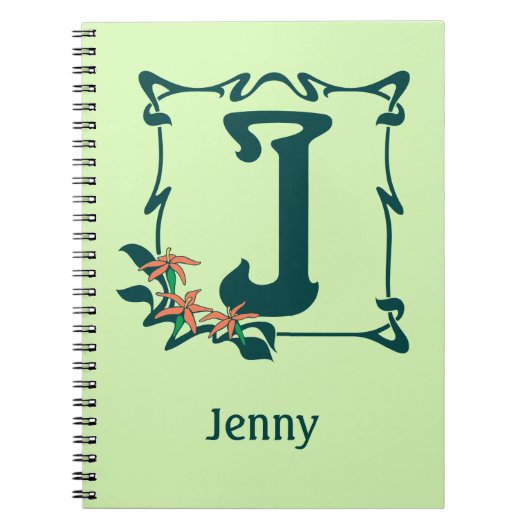 Fancy letter J Notitieboek (Voorkant)
