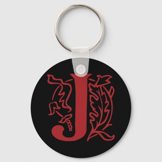 Fancy Letter J Sleutelhanger (Voorkant)