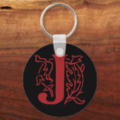 Fancy Letter J Sleutelhanger (Voorkant)