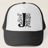 Fancy letter J Trucker Pet (Voorkant)