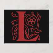 Fancy letter L Briefkaart (Voorkant)