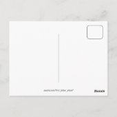 Fancy letter M Briefkaart (Achterkant)