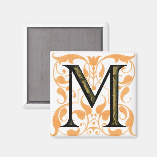 Fancy letter M - Magneet (Voorkant / Achterkant)