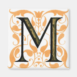 Fancy letter M - Magneet