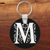 Fancy letter M Sleutelhanger (Voorkant)