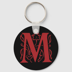 Fancy letter M Sleutelhanger